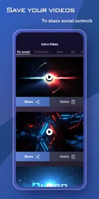 Intro video maker android App screenshot 0